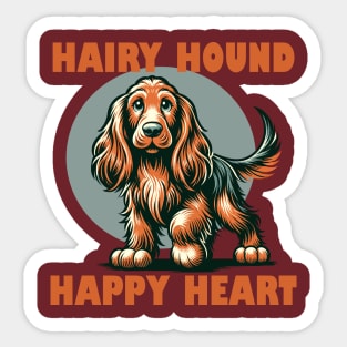 Happy hound dog Sticker